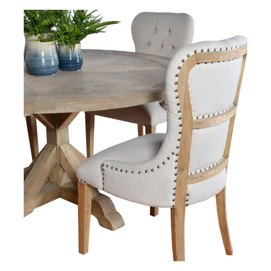Inverness Farmhouse Work Shop Dining Chair Set of 2