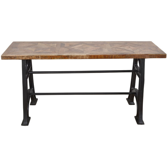 Mango Wood Industrial Console Table