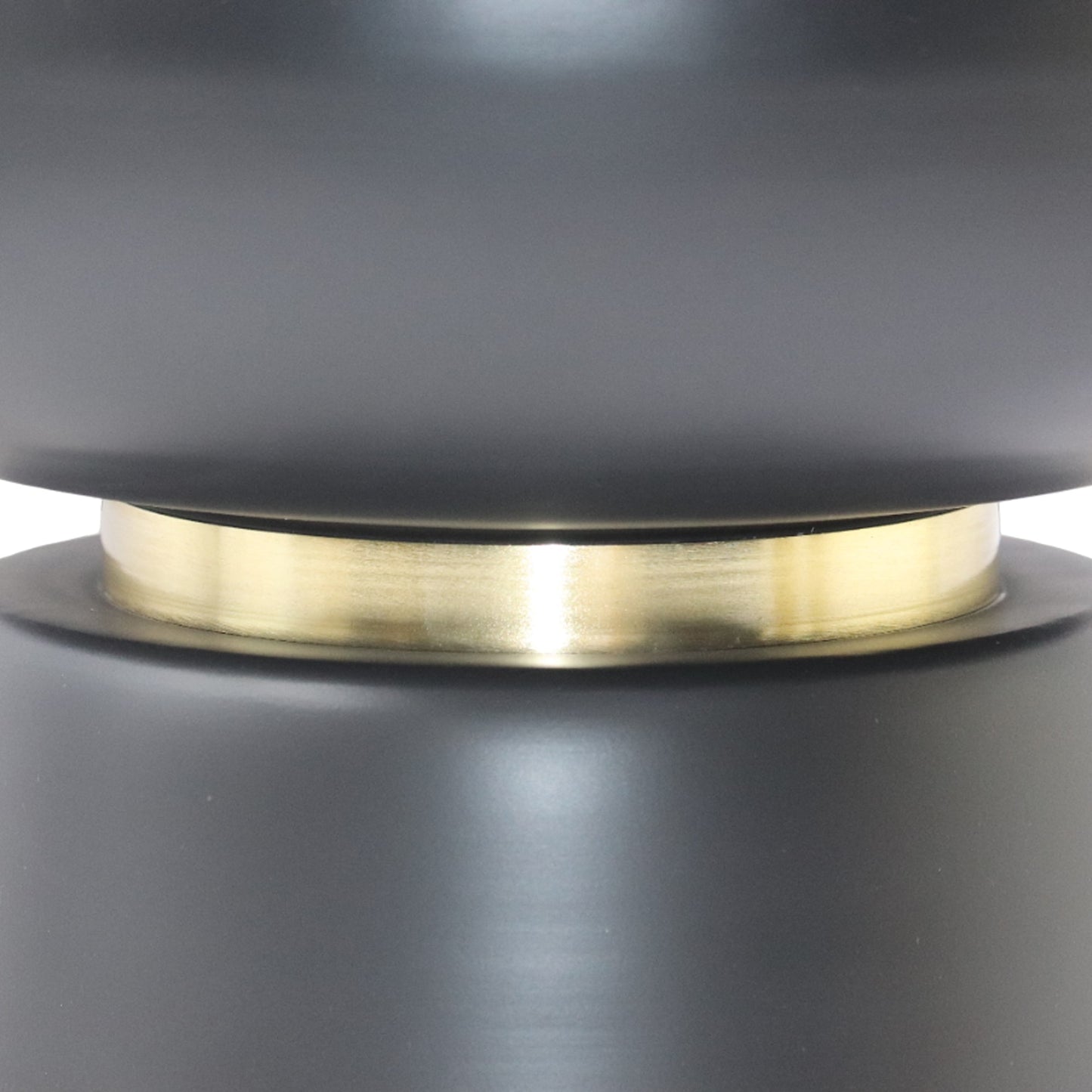 Alora Accent Table in Black and White and Brushed Gold