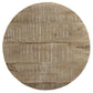 Avni Round Coffee Table in Distressed Natural