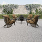 Grand Bonaire Weave 6 Piece All Inclusive Outdoor Firepit Set (KIT)