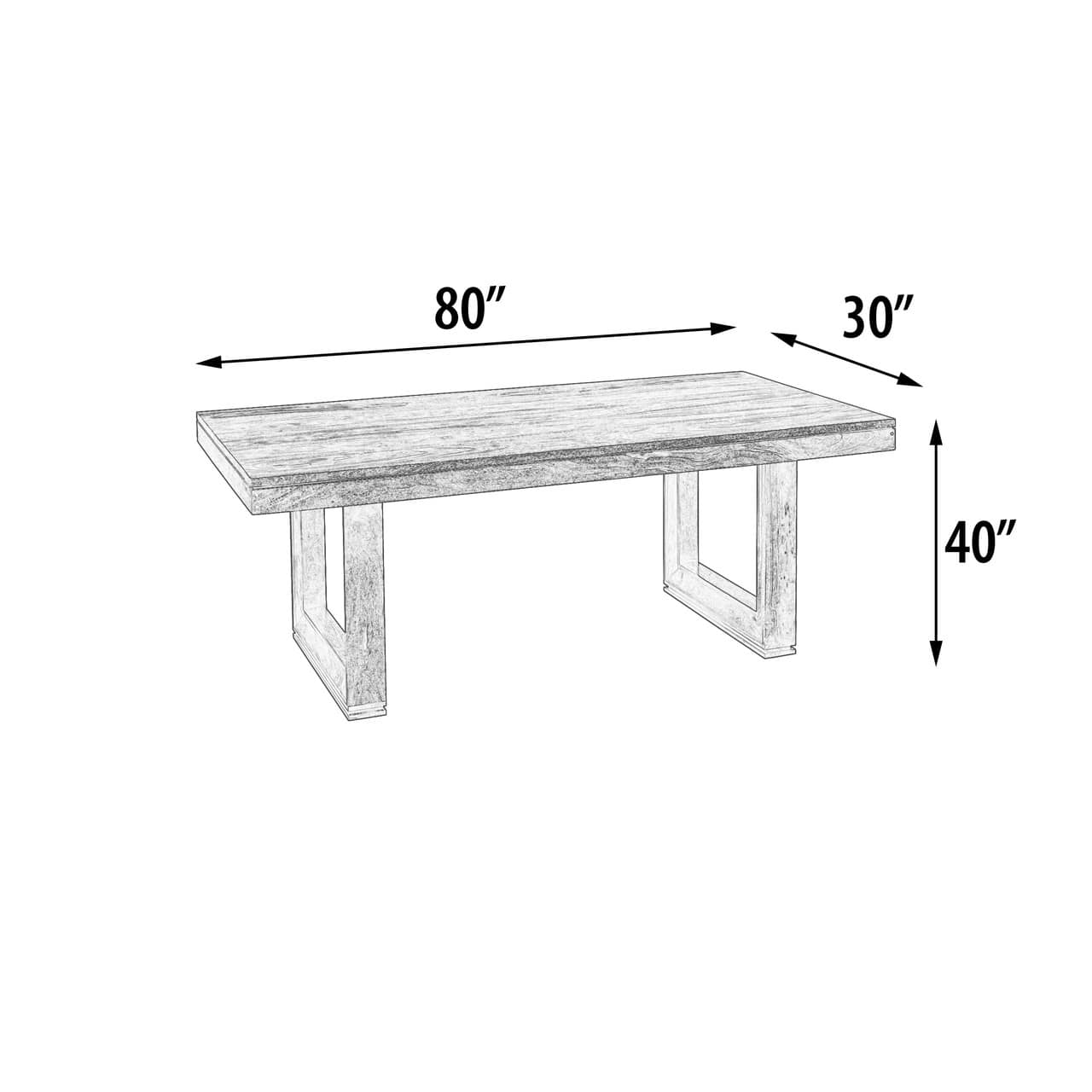 Cinnamon Amber Dining Table