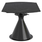 Calisto Round Pedestal Dining Table w/ Extension in Black