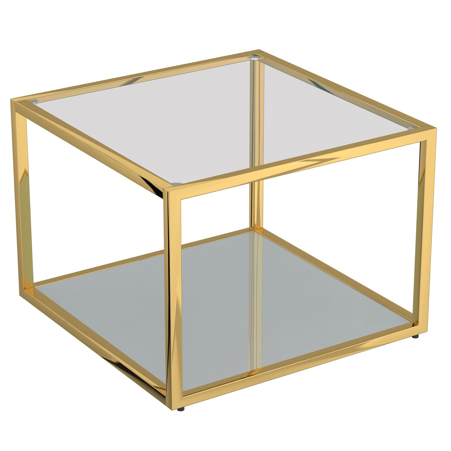 Casini 3pc Small Coffee Table Set in Gold