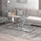 Casini 3pc Small Coffee Table Set in Silver