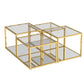 Casini 4pc Multi-Tier Coffee Table Set in Gold