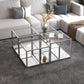 Casini 4pc Multi-Tier Coffee Table Set in Silver