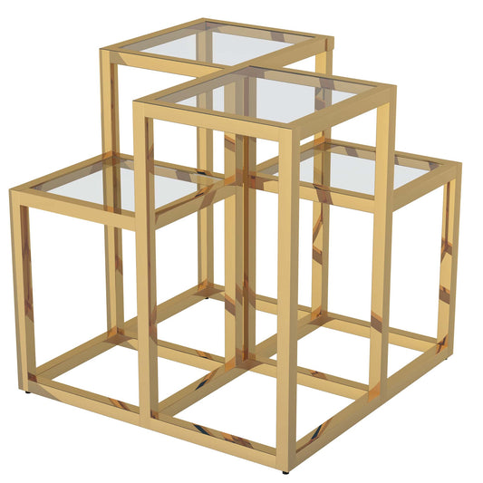 Casini Accent Table in Gold