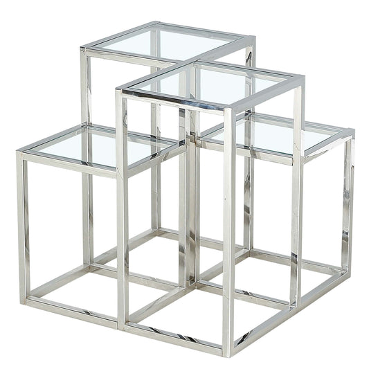 Casini Accent Table in Silver