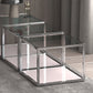 Casini Large Square Coffee Table in Silver