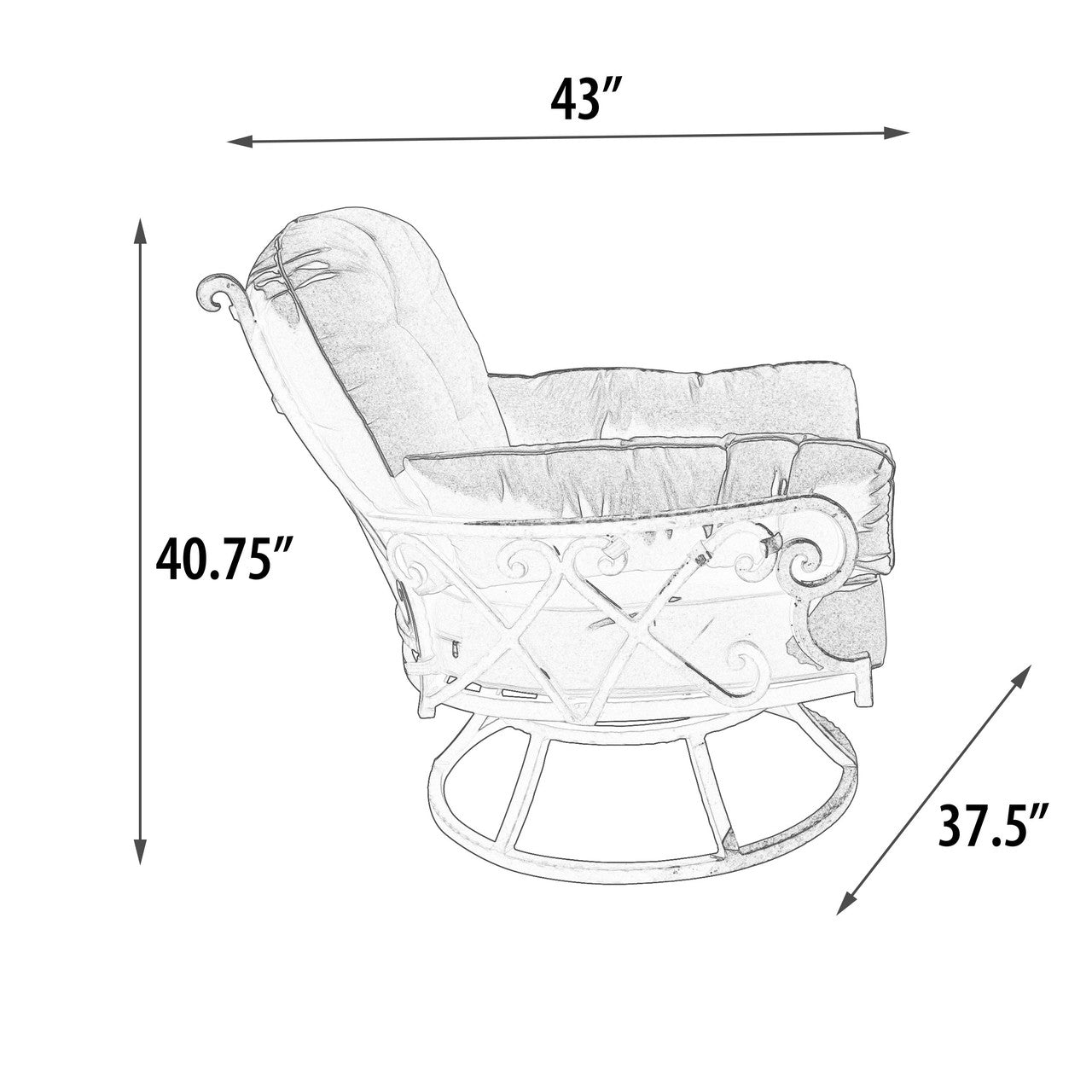 Chillounger All Inclusive Outdoor Firepit Club Set (KIT)