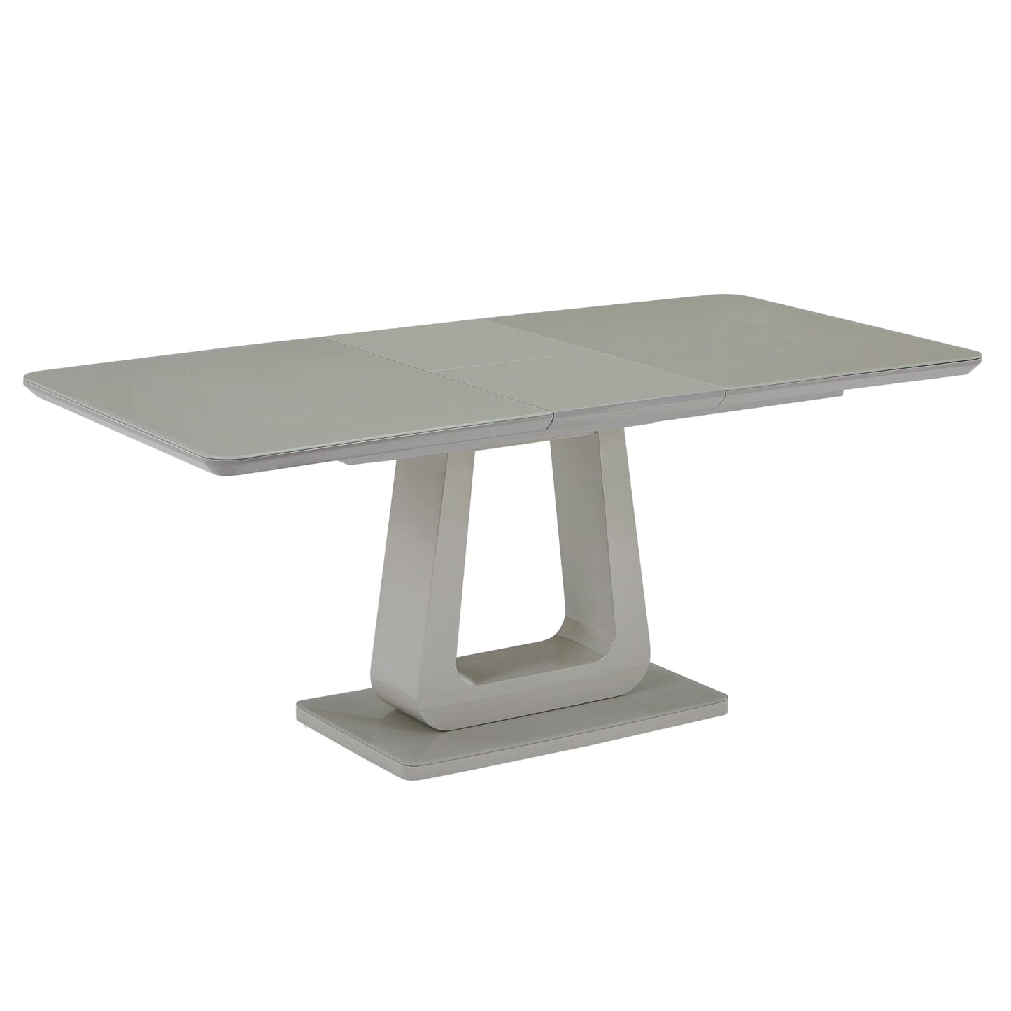 Corvus Dining Table w/ Extension in Warm Grey