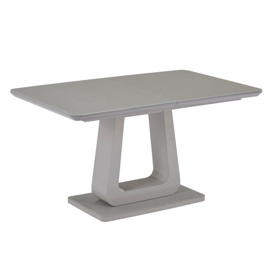 Corvus Dining Table w/ Extension in Warm Grey