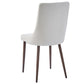 Rocca/Cora 5pc Dining Set in Walnut with Beige Chair
