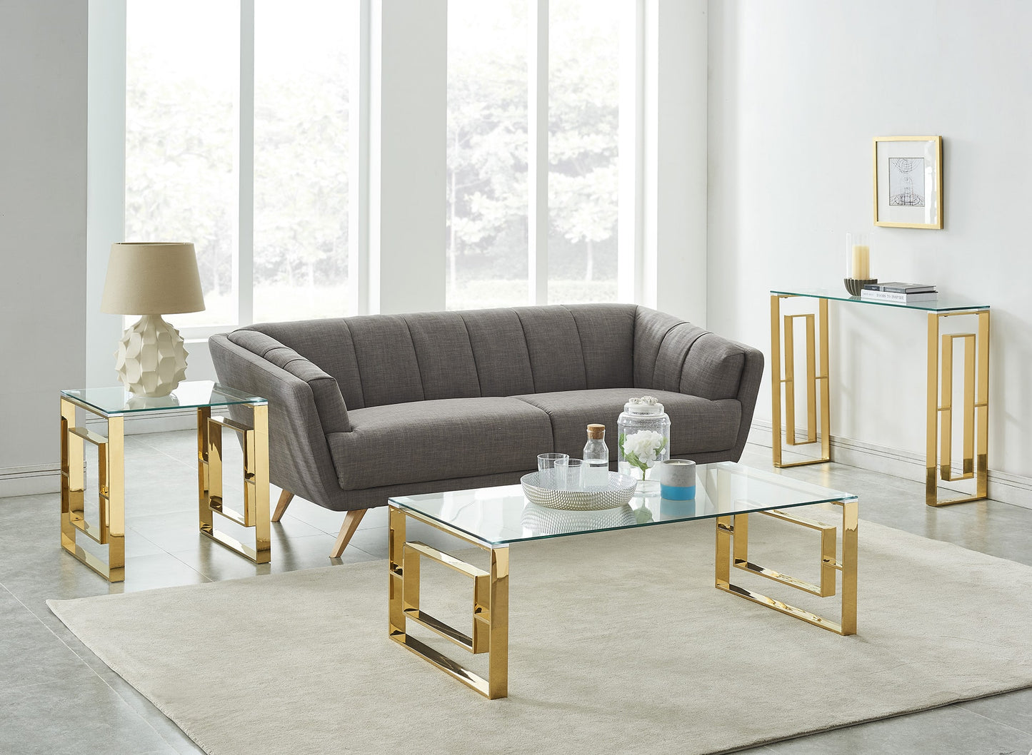 Eros Coffee Table in Gold