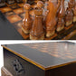 Ebony Chess Set Coffee Table