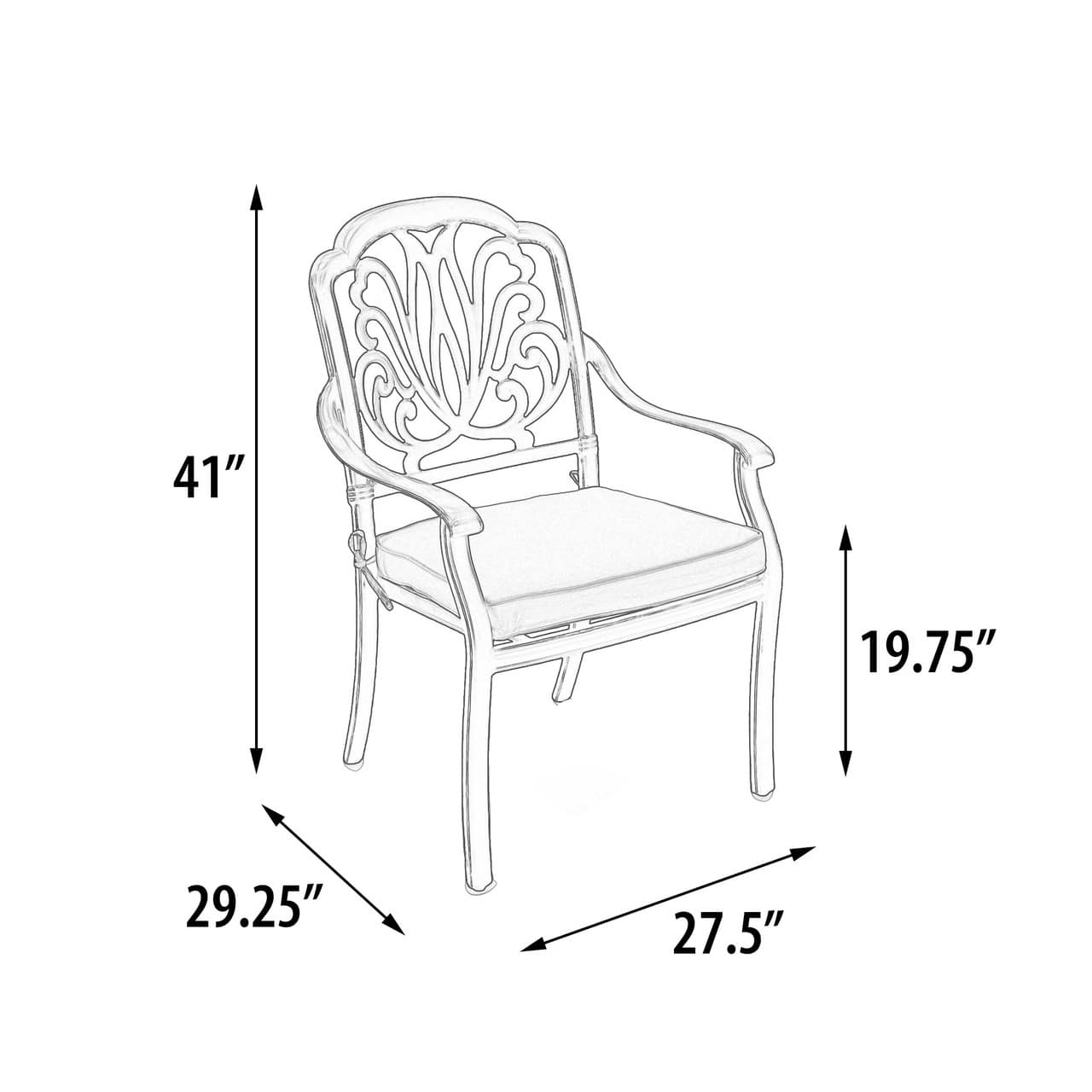 Elisabeth Extension Table with Dining Table Chairs Set of 11 (KIT)