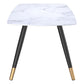 Emery Rectangular Dining Table in White and Black