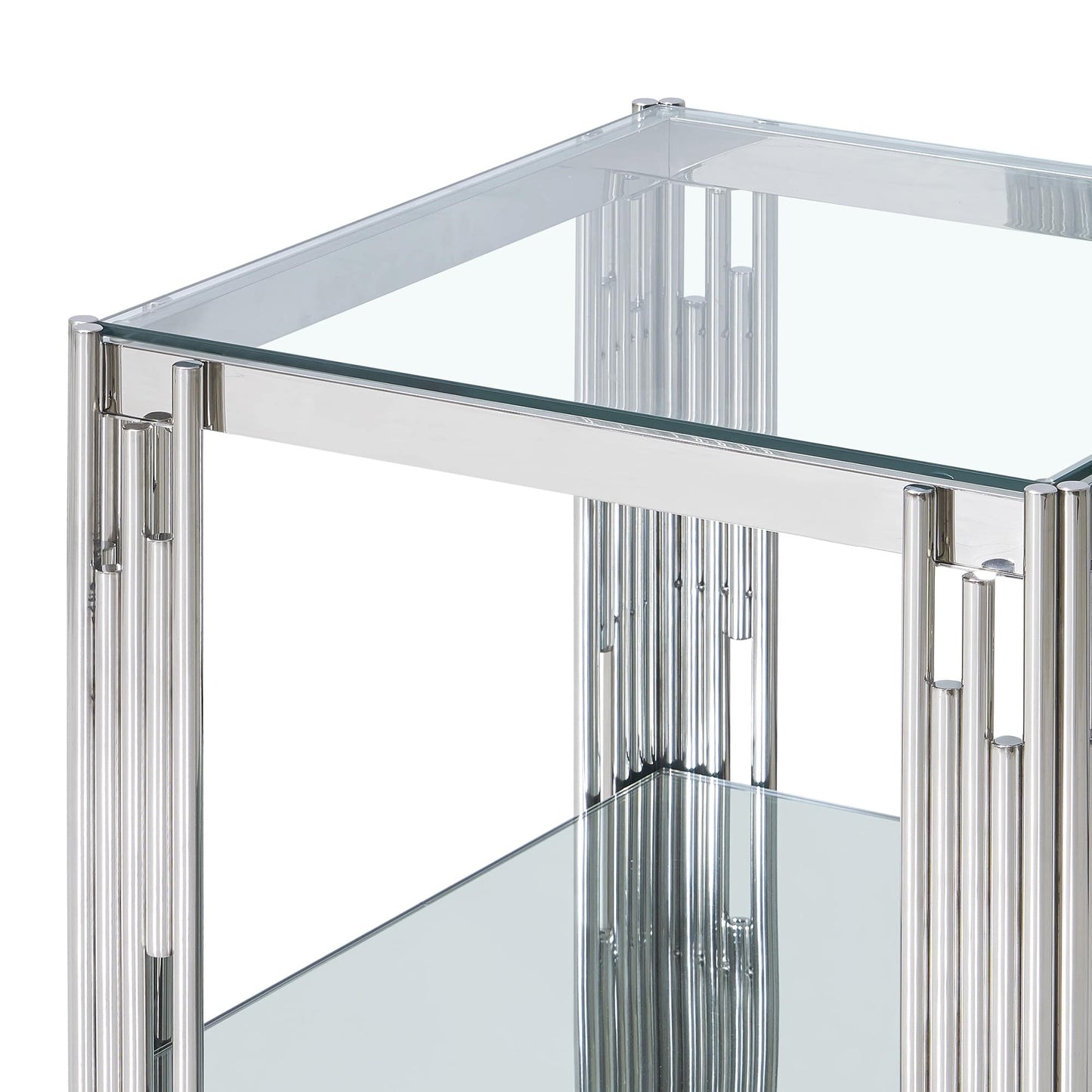 Estrel Large Accent Table in Silver