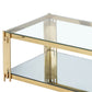 Estrel Rectangular Coffee Table in Gold