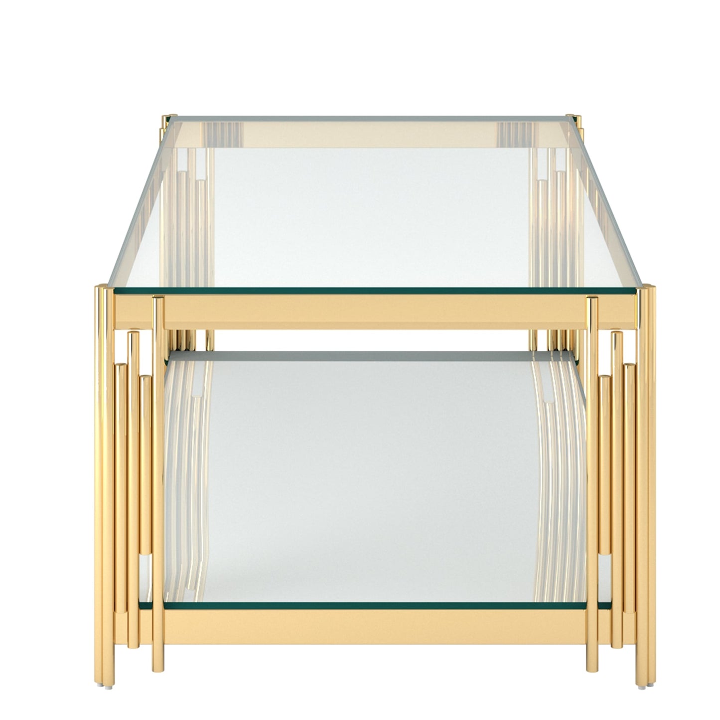 Estrel Rectangular Coffee Table in Gold