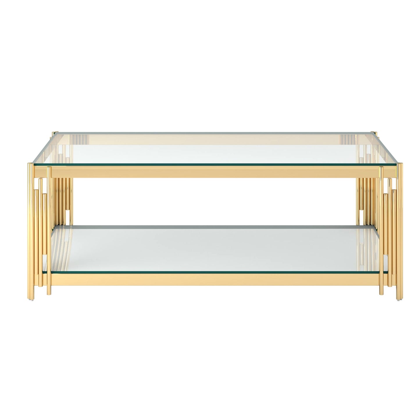 Estrel Rectangular Coffee Table in Gold