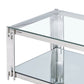 Estrel Rectangular Coffee Table in Silver