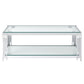 Estrel Rectangular Coffee Table in Silver