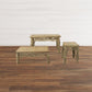 Farmhouse Teak Branch Table Set of 3