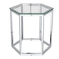 Fleur 4pc Accent Table Set in Silver