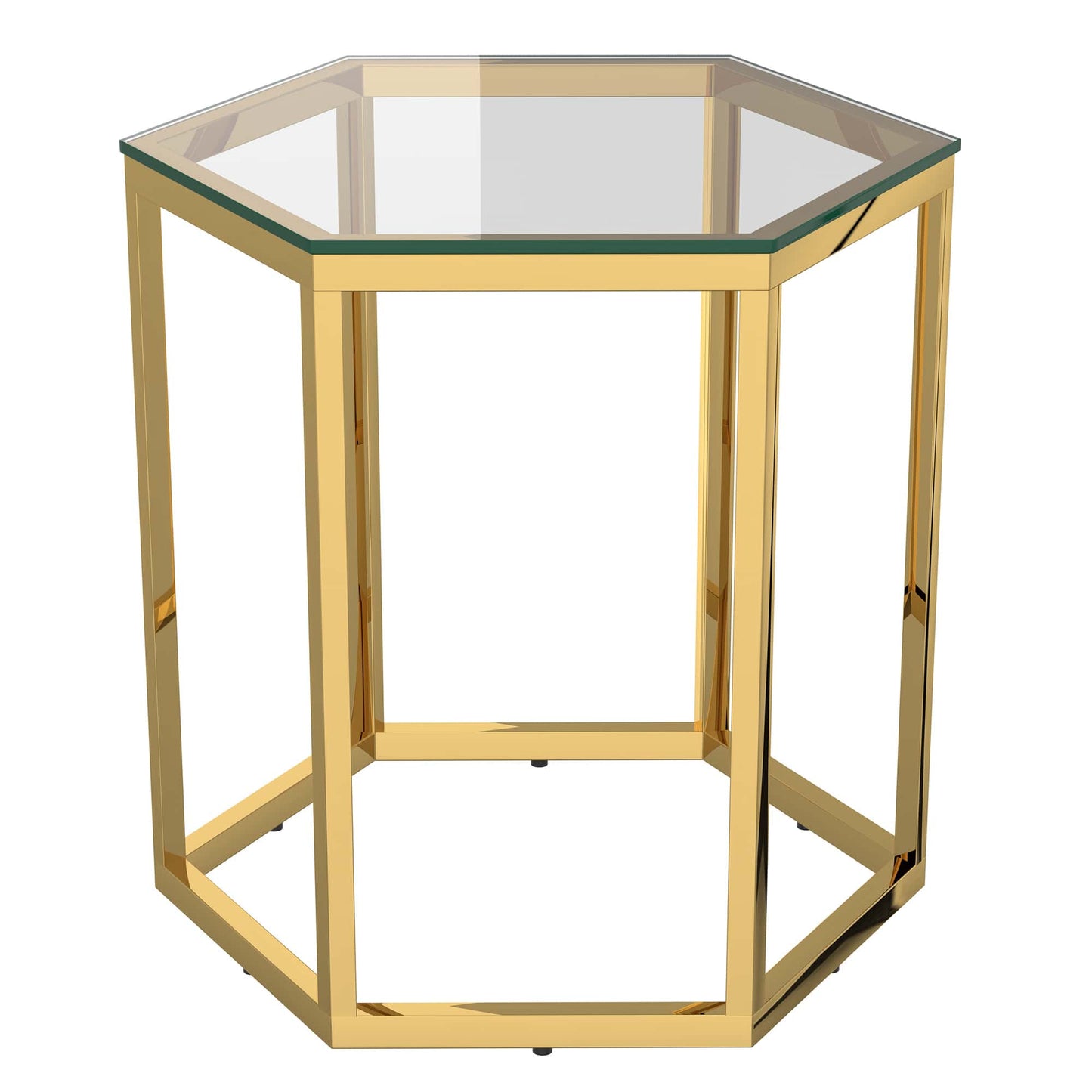 Fleur 4pc Accent Table Set in Gold