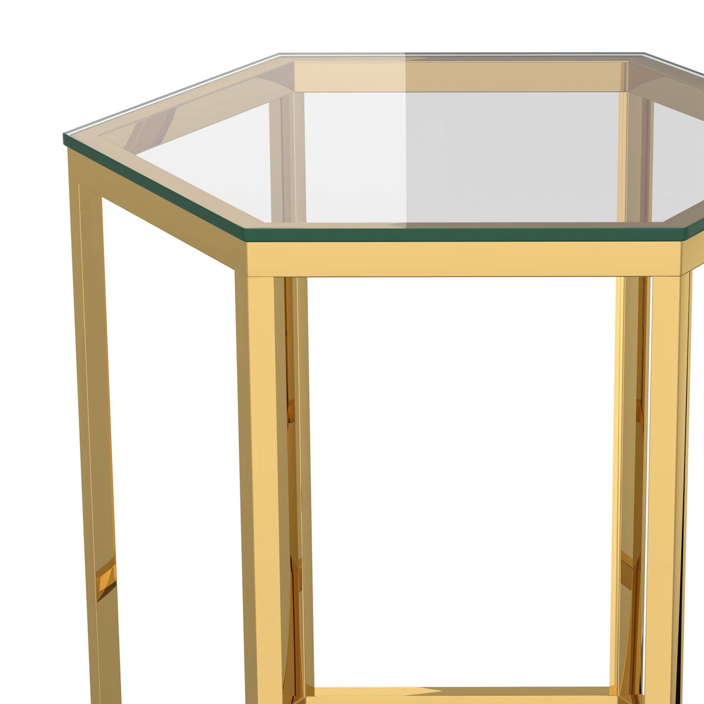 Fleur Accent Table in Gold