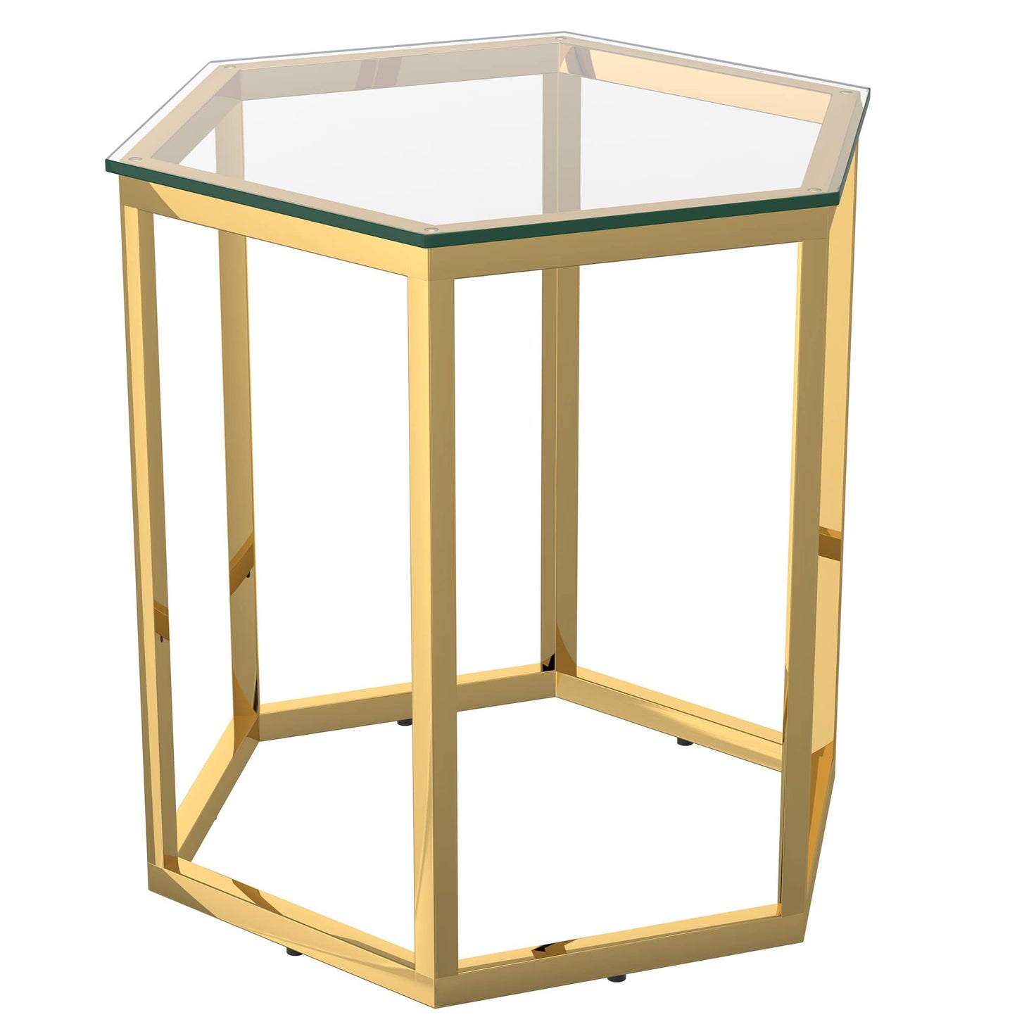 Fleur 4pc Accent Table Set in Gold