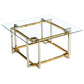 Florina Coffee Table in Silver and Gold