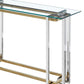 Florina Console Table in Silver and Gold