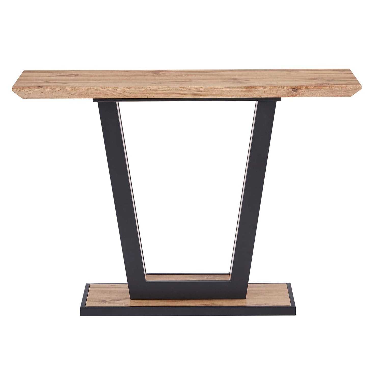 Forna Console Table in Natural and Black