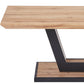 Forna Rectangular Coffee Table in Natural and Black