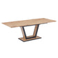 Forna Dining Table w/ Extension in Natural and Black