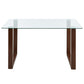 Franco/Cora 5pc Dining Set in Black with Grey Chair
