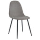 Franco/Olly 5pc Dining Set in Black with Grey Chair