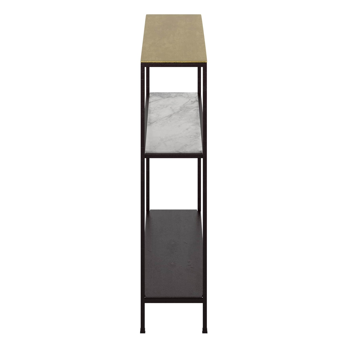 Izzy Console Table in Antique Gold and Black