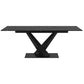 Julius Dining Table w/ Extension in Black