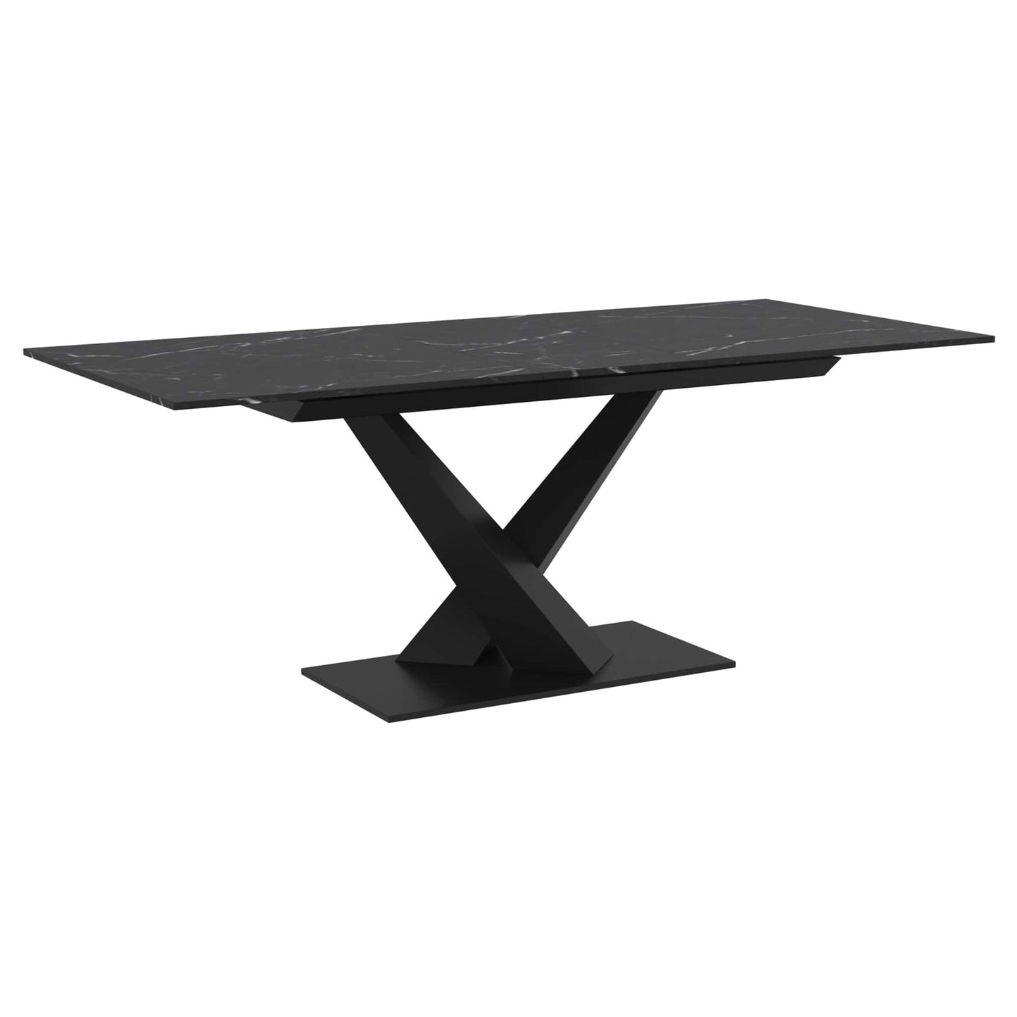 Julius Dining Table w/ Extension in Black