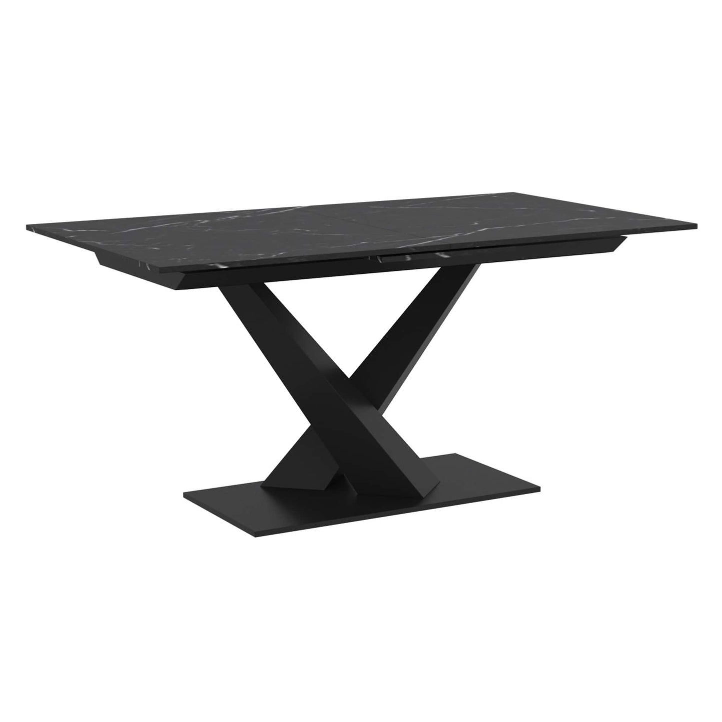 Julius Dining Table w/ Extension in Black