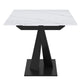 Julius Dining Table w/ Extension in White and Black