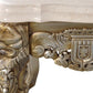 Platina Lion End Table with Marble Top