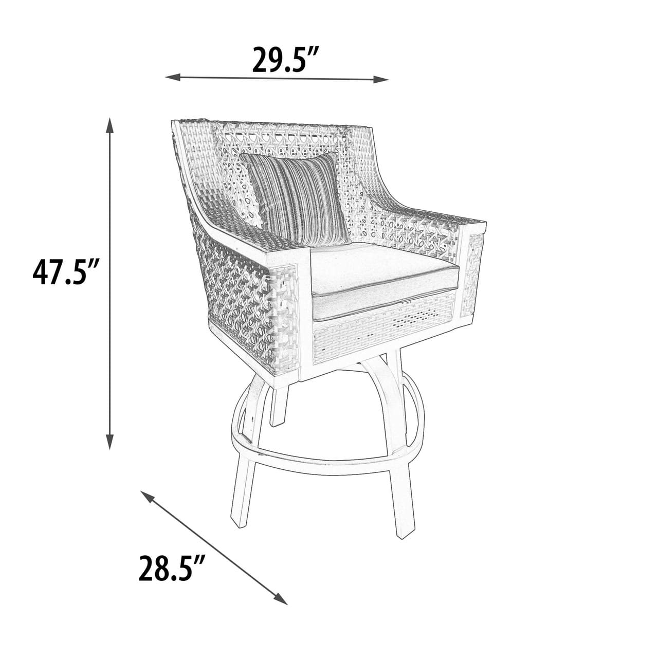 Monterey Outdoor Pub Set Of 5 (KIT)