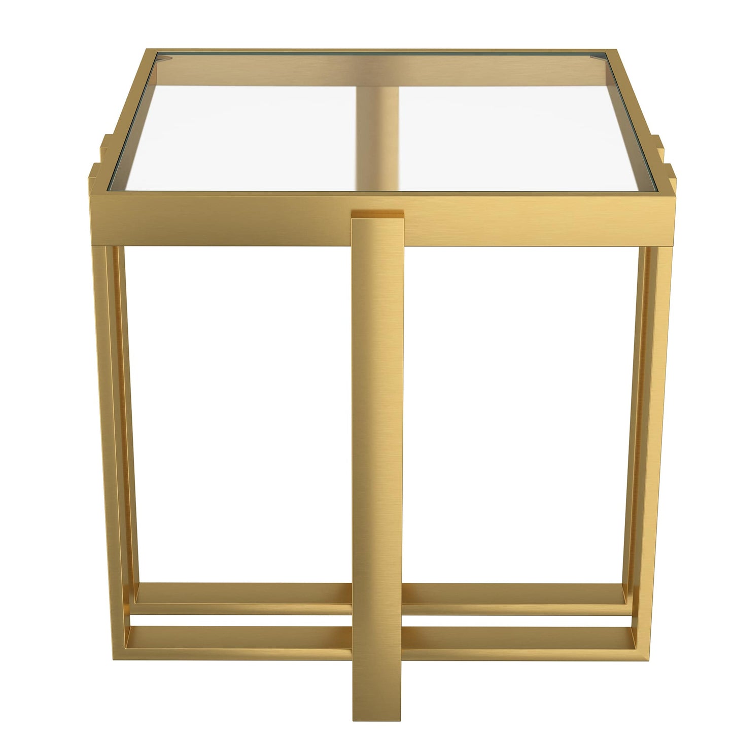 Paxton Accent Table in Brushed Gold