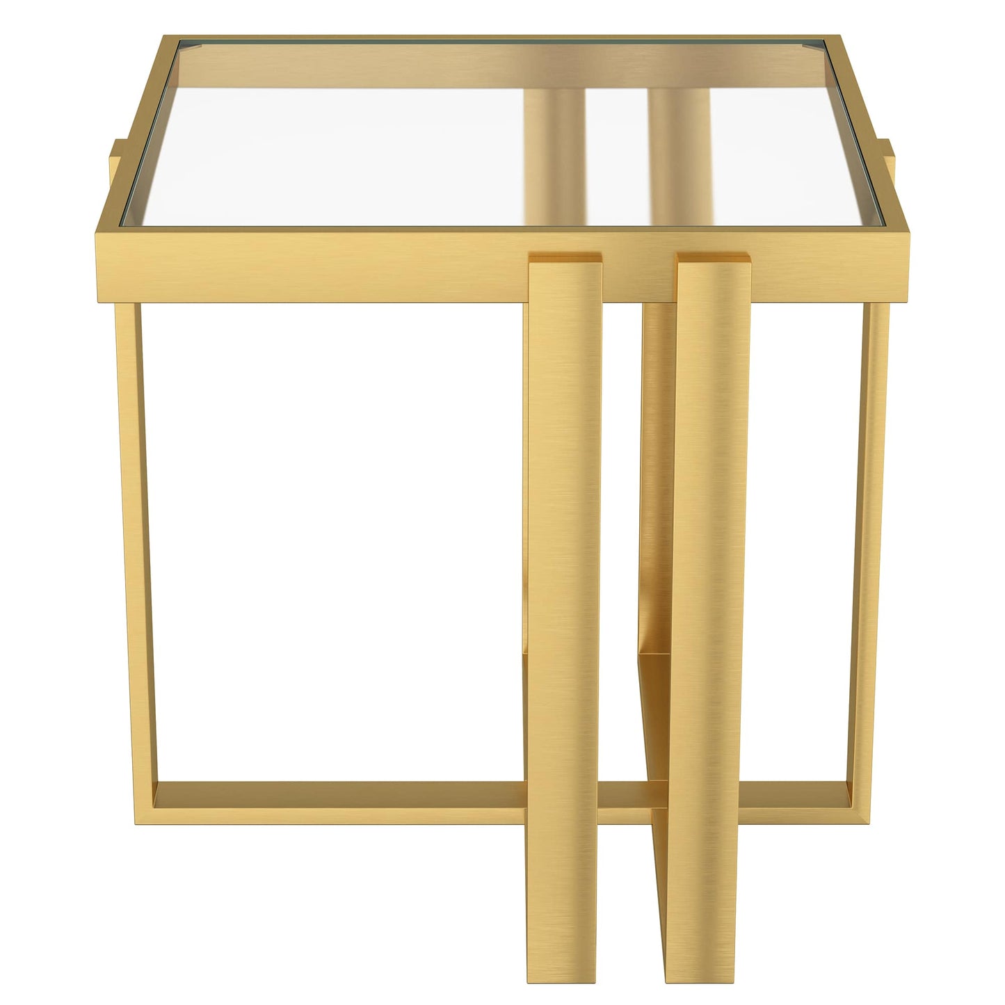 Paxton Accent Table in Brushed Gold