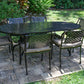 Savannah Outdoor Aluminum Oval Dining Table Set of 7 (KIT)